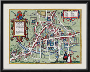 Cambridge England 1575 Braun & HogenbergTM