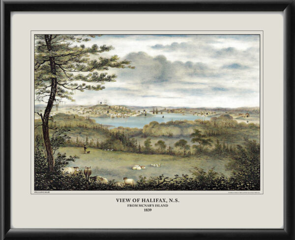 Halifax N.S. from McNabs Island 1839 William Eagar TM