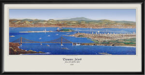 San Francisco - Treasure Island from the Golden Gate 1937 Tm