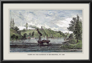 Views on the Genesee in Rochester NY 1838 Henry O’Reilly Color tm