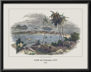 View of Panama City, Panama 1843