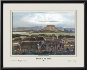 Vintage view of Zuni Pueblo NM 1837