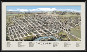 Bartlesville OK 1917 Restored Map