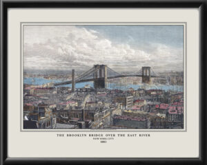 Brooklyn Bridge New York City 1883 Restored