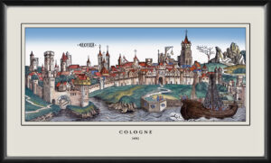 Cologne Germany 1493 Restored Map