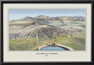 Encampment WY 1910 Restored Map