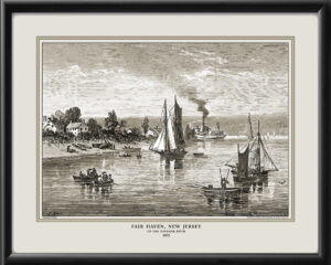 Fair Haven NJ 1872 Restored Map