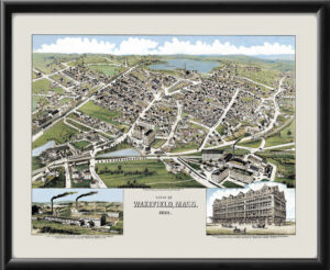 Wakefield MA 1882 Color Map