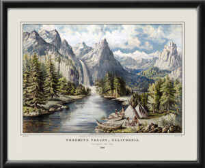 Yosemite Valley California The Bridal Veil Fall 1866