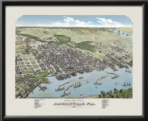 Jacksonville FL 1876 Color Map