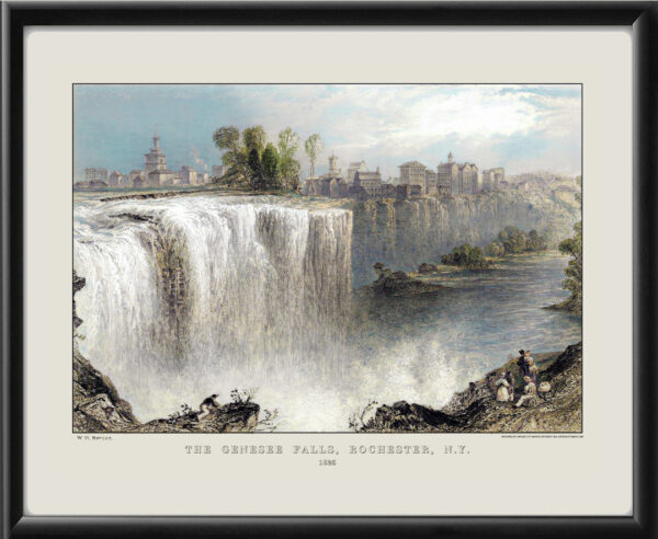 Rochester NY 1825 - The Genesee Falls Color TM