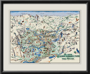 Yosemite Valley CA 1946 - Yosemite National Park - A Willy Nilly Map