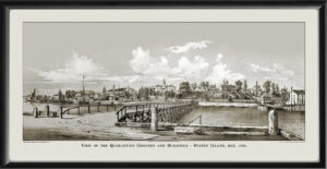 View of the quarantine grounds and buildings, Staten Island, May 1858 George Haywood TM